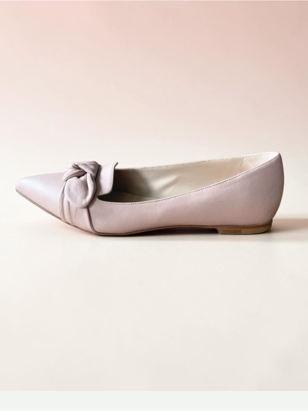 M. GEMI Abbracci Blush Bow Leather flats Size 7